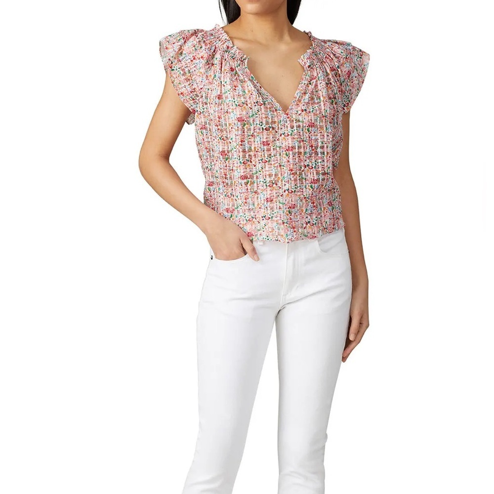 Elodia top by Shoshanna x RTR floral blouse size XL - Picture 1 of 5